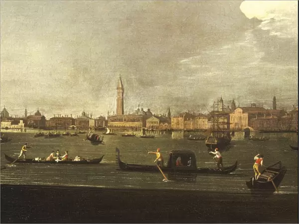 Italy, Venice, The Basin of San Marco, oil on canvas