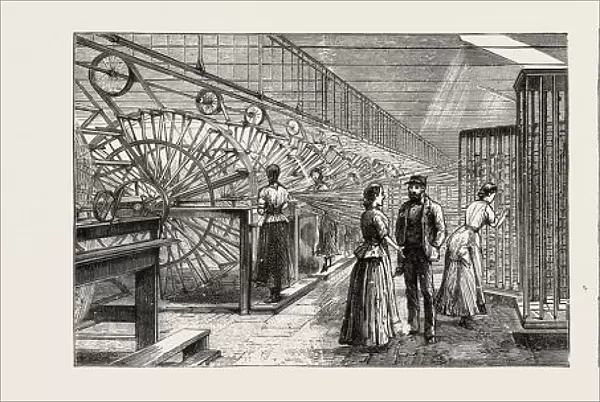 Aberdeen: Warping Machines In The Grandholm Tweed Mills (left); Interior Of The Music Hall (right)