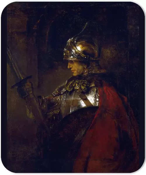 A Man in Armour, 1655. Oil on canvas. Rembrandt van Rijn (1606- 1669 ) Dutch painter