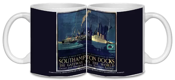 Southampton Docks: the Gateway to the World, SR poster, 1931
