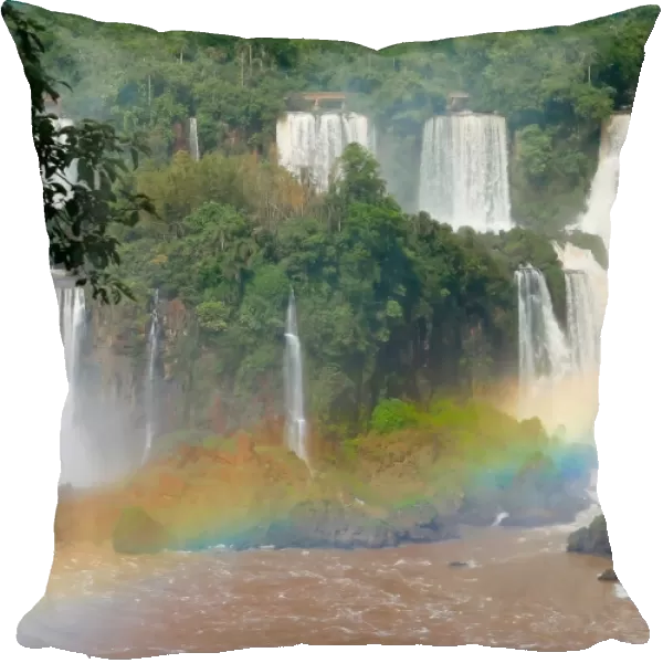 Iguazu Waterfalls in Brazil Rainbow
