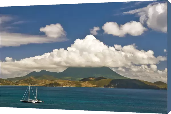 Nevis view as seen from St Kitts