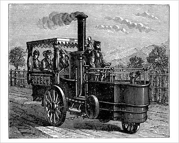 Traction Engine, Or Steam Car, Invented By M. Lotz From Nantes