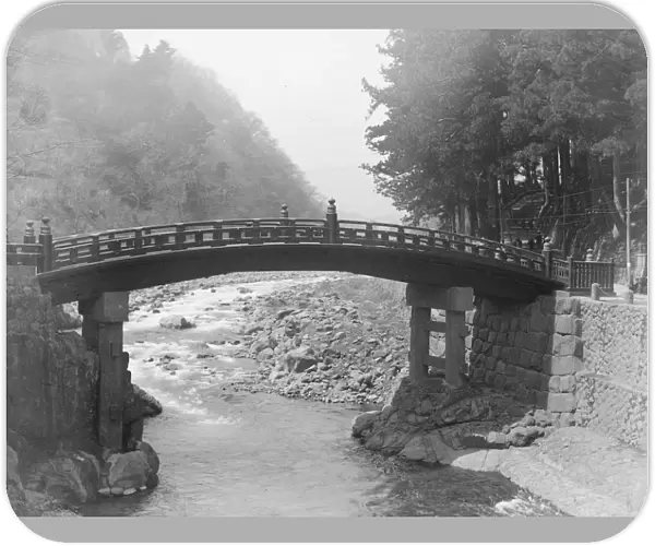 Kyoto island of Honshu, Japan The sacred Bridge 2 April 1922