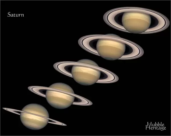 US-SATURN. This photo released by Nasa and the Hubble Heritage Team 07 June