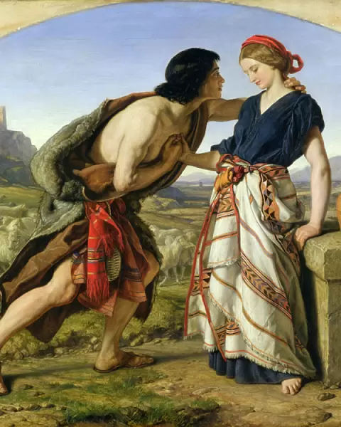 The Meeting of Jacob and Rachel, 1853 (oil on canvas) (see 141378)