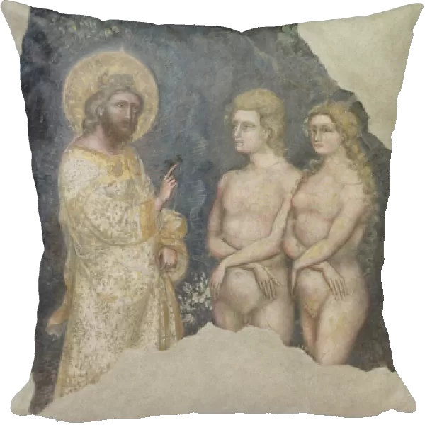 Adam and Eve Blessed by God, c. 1357 (fresco)