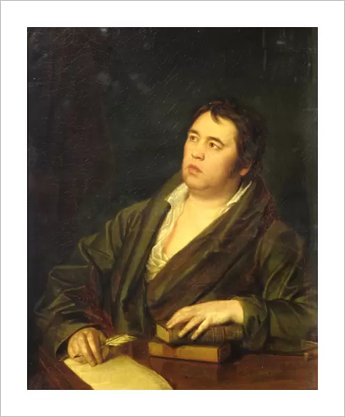 Portrait of the poet Ivan A. Krylov, 1812 (oil on canvas)