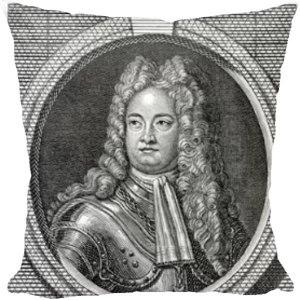 William, 1st Earl Cadogan (engraving) (b  /  w photo)