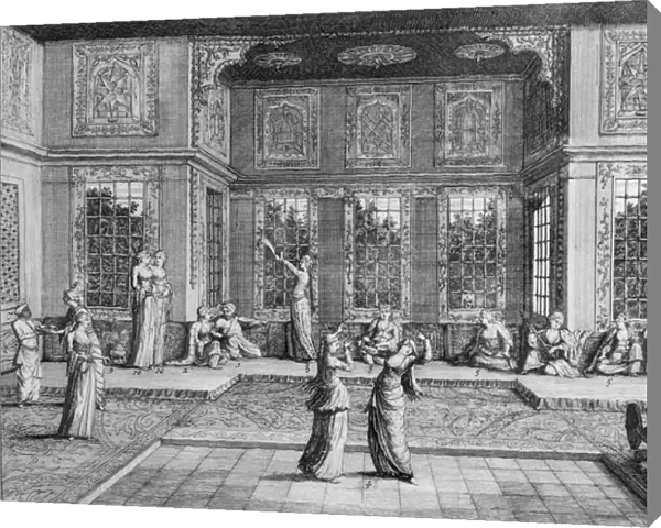 Women dancing in the Harem, from Voyages de Sr A