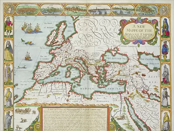 A New Map of the Roman Empire, from A Prospect of the Most Famous Parts of the World, pub