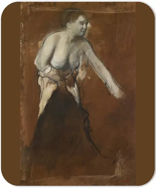 Woman washing herself, c. 1866-68 (oil on cardboard)