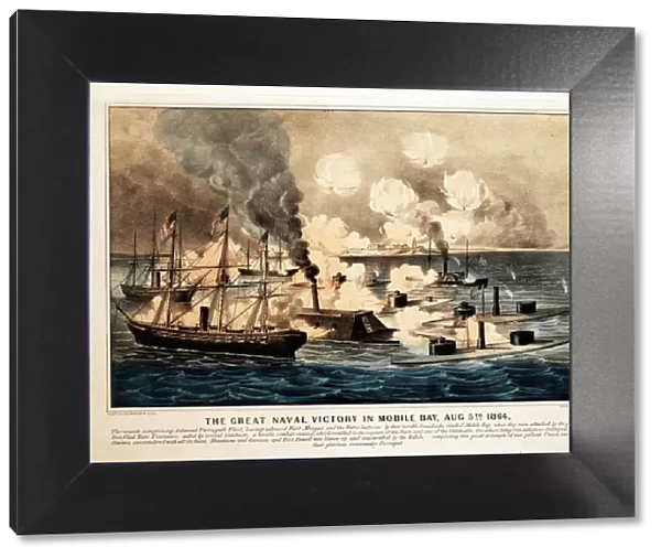 Great Naval Victory in Mobile Bay, Aug. 5th 1864, pub. 1864, Currier & Ives