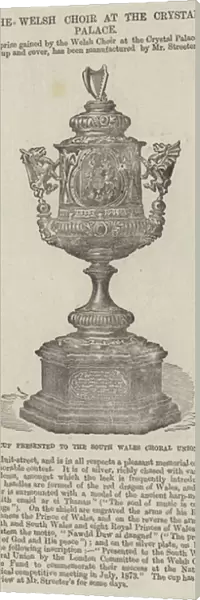 Cup presented to the South Wales Choral Union (engraving)