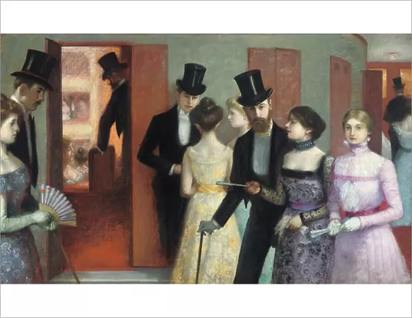 Soiree at the Opera, c. 1900 (oil on canvas)