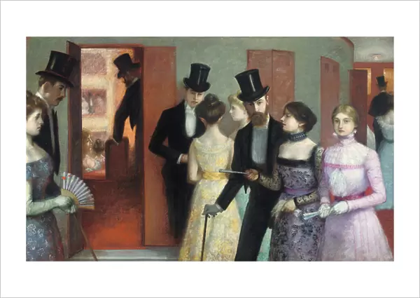 Soiree at the Opera, c. 1900 (oil on canvas)