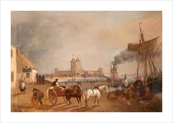 Old Jetty, Broughty Ferry [or Baiting the Line ], 19th century (oil on canvas)