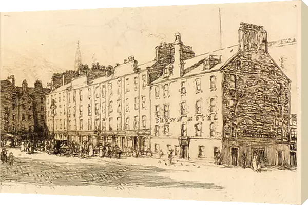 Greenmarket, Dundee, 1914 (etching)