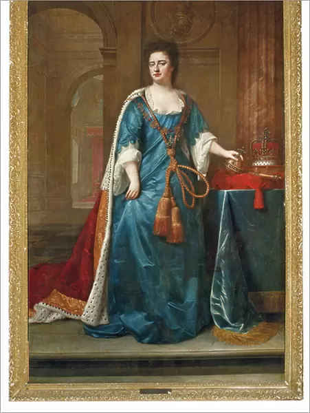 Portrait of Queen Anne (1665-1714), (oil on canvas)