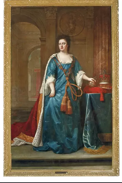 Portrait of Queen Anne (1665-1714), (oil on canvas)