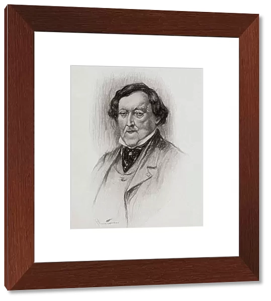 Gioacchino Antonio Rossini, 1792-1868. Italian composer. Portrait by Chase Emerson, American artist, 1874-1922