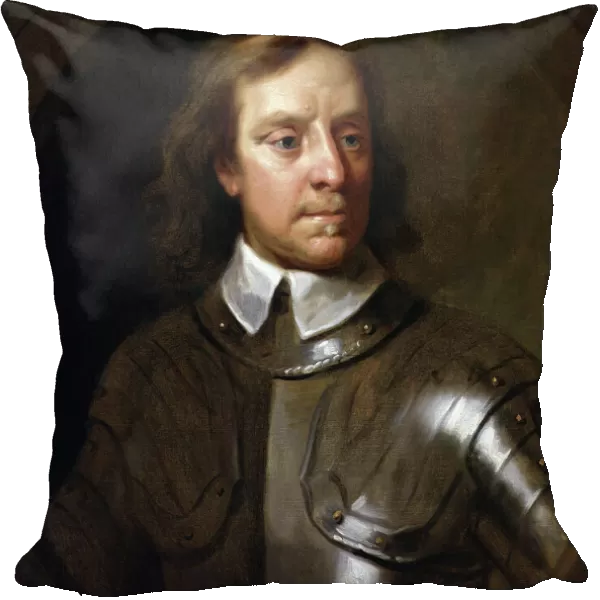 Vintage English History painting of Lord Protector Oliver Cromwell