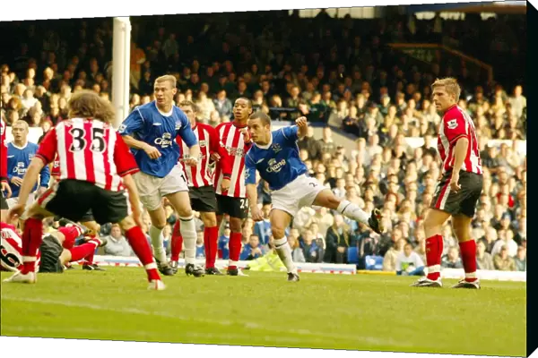 Leon Osman gives Everton the lead on 88 minutes
