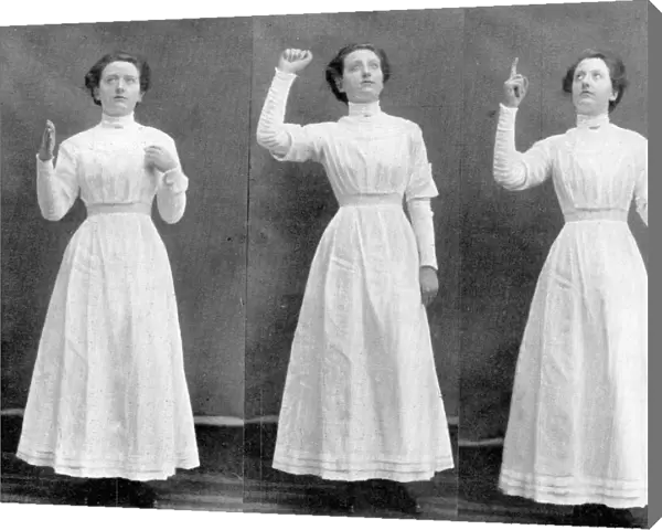 Sheffield Association in aid of the Adult Deaf and Dumb, sign language (I am thine, O Lord), 1908