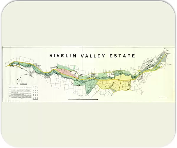 Map of the Rivelin Valley Estate, 1934