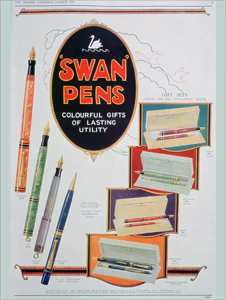 Advert for Swan pens, 1928