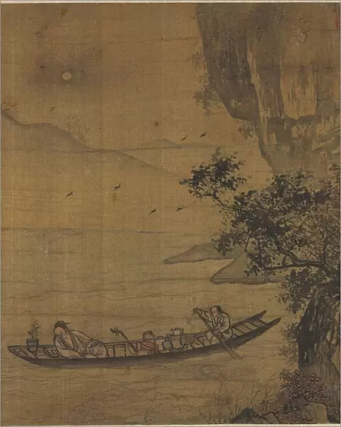 Boating in Moonlight, 1600s. Creator: Unknown