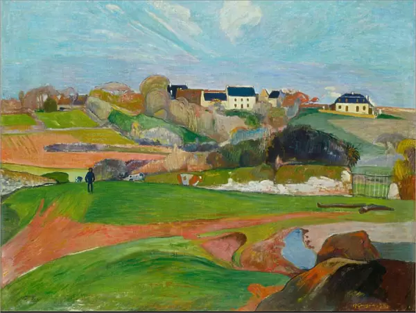Landscape at Le Pouldu, 1890. Creator: Paul Gauguin