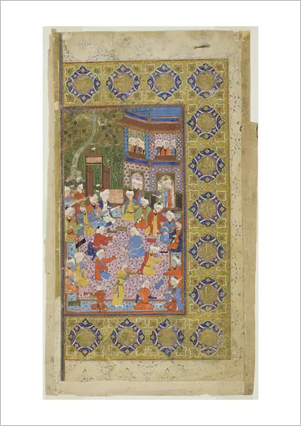 Courtyard of a Palace, Safavid dynasty (1501-1722), 16th century. Creator: Unknown