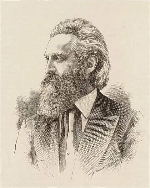 Portrait of the conductor and composer Leopold Damrosch (1832-1885), 1883. Creator: Anonymous