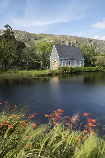 St Finbarrs Oratory on Gouganebarra Lake in Ballingeary, County Cork, Ireland