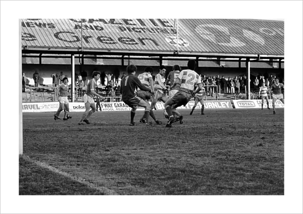 English FA Cup match. Blackpool 0 v Queens Park Rangers 0. January 1982 MF05-17-013