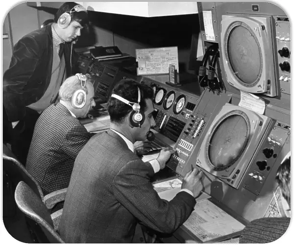 Air Traffic Control at Glasgow Airport, Scotland, 28th November 1966