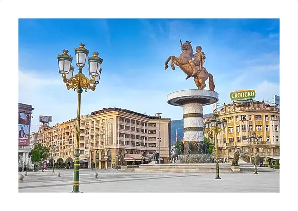 Warrior on a Horse statue, Macedonia Square, Skopje, Republic of Macedonia