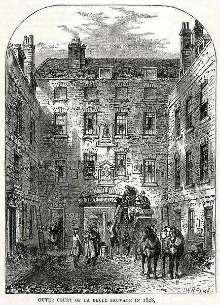 Bell Savage, outer yard 1828