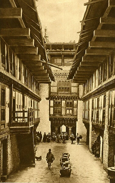Court in the Kings Palace, Bhutan, South Asia