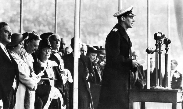 King George VI opens Empire Exhibition, Glasgow 1938