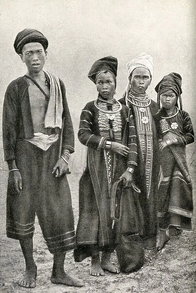 Lahu men and women of Burma, South East Asia