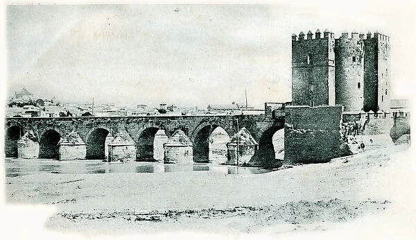 The Roman Bridge at Cordoba, Spain