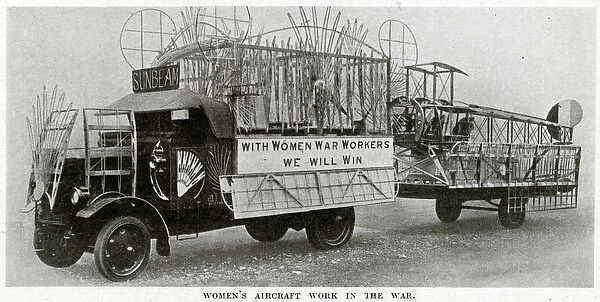 Womens aircraft work in World War One