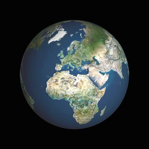 Earth. Satellite image of the Earth, centred on North America