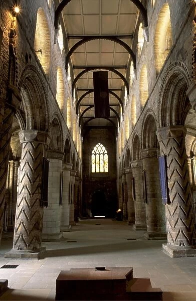 Three storey Norman nave built in the 12th century