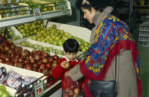 Food, Shopping, Fruit in Supermarket