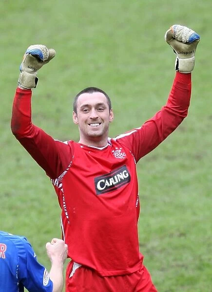 Allan McGregor's Historic 1-0 Victory Celebration: Rangers Overpower Celtic at Ibrox