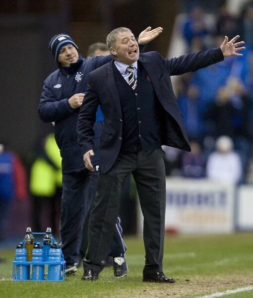 Ally McCoist Fires Up Rangers Team: 3-0 Lead Over Motherwell at Ibrox Stadium