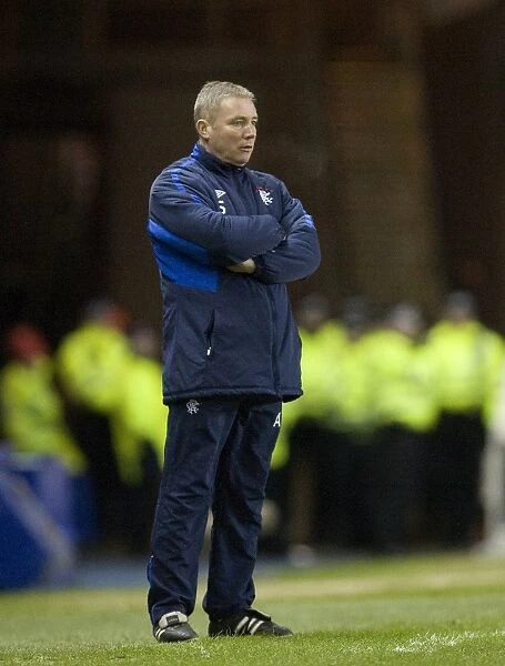 Ally McCoist at Ibrox Stadium: Tense Moments in Rangers vs PSV Eindhoven UEFA Europe League Clash (1-0 in Favor of PSV)